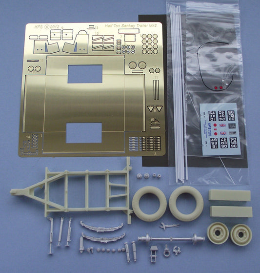 1/2 Ton Sankey Trailer Mk2 - 1/24th Scale - KFS-207 (TQ207)