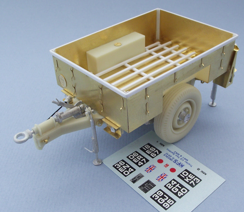 1/2 Ton Sankey Trailer Mk2  - 1/24th Scale - KFS-207 (TQ207)