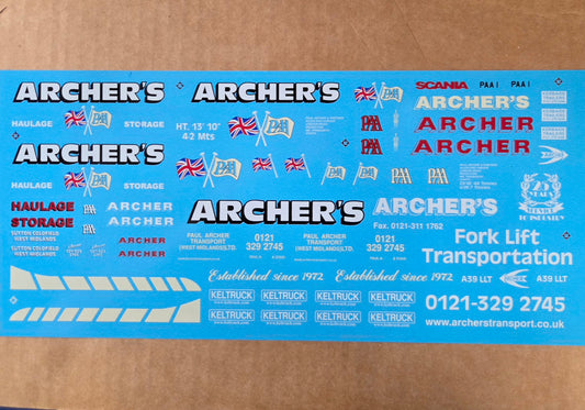 Archer's Transport Vehicle Decals