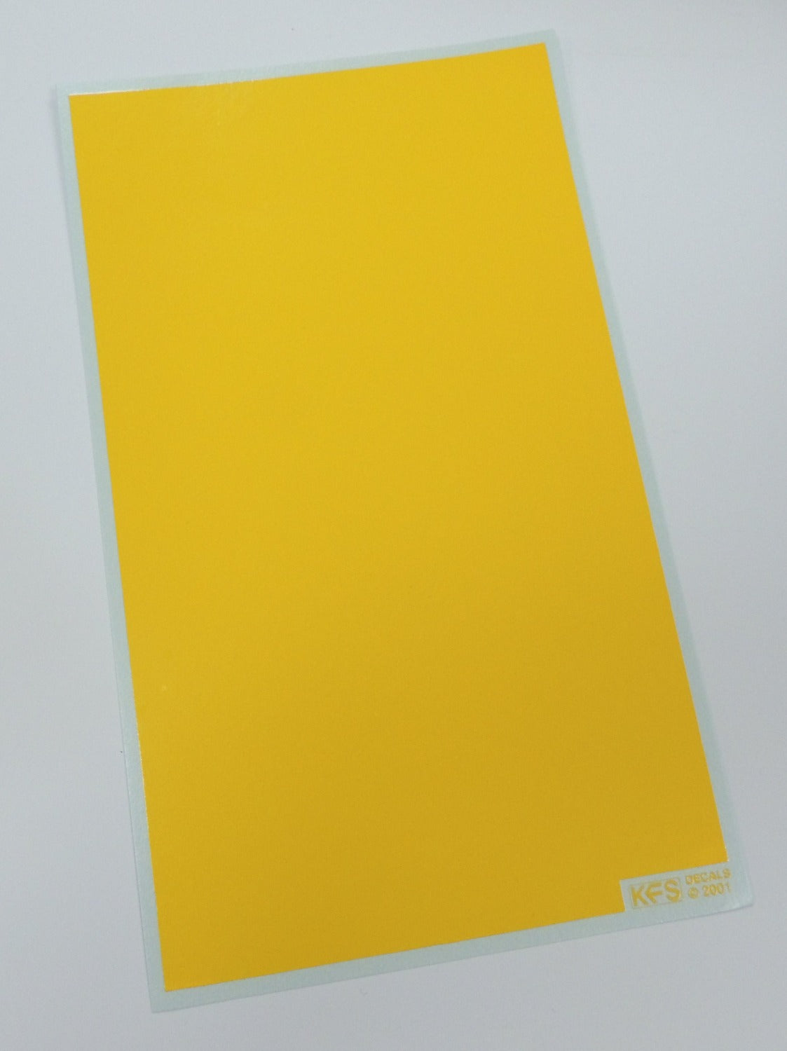 Yellow Decal Sheet