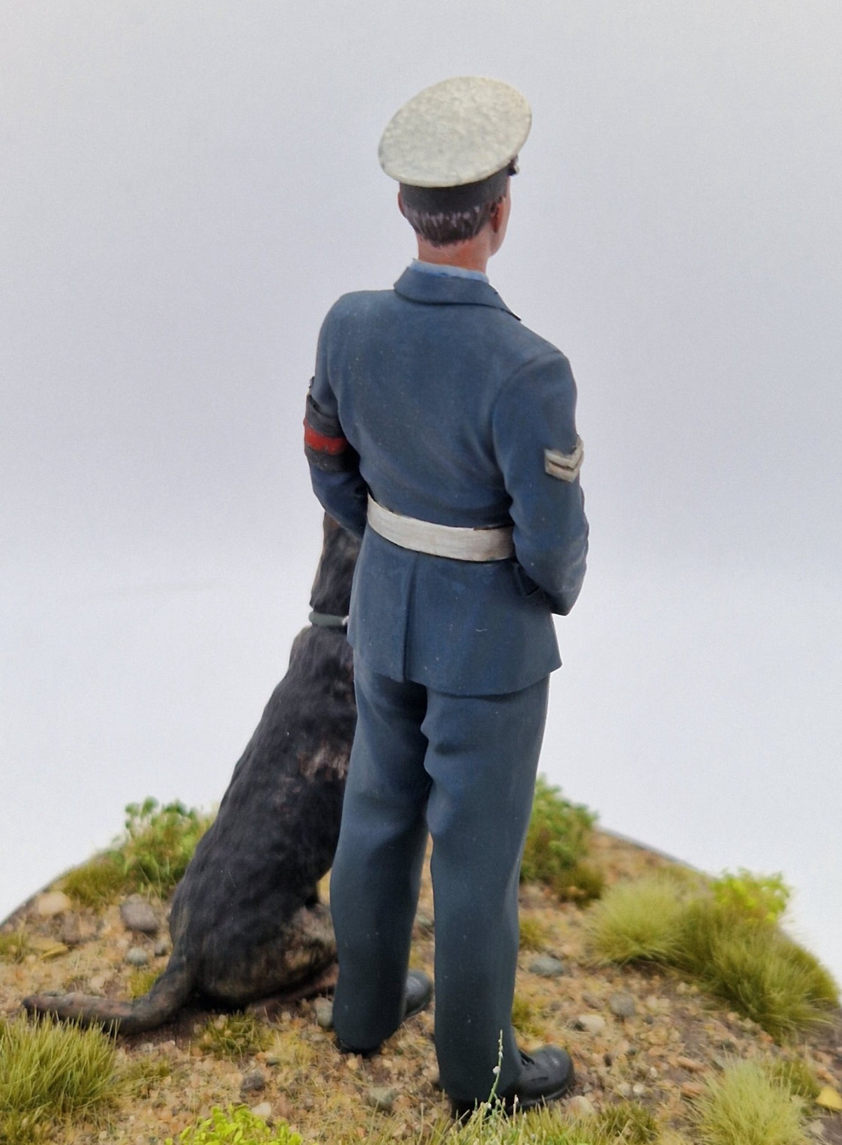 RAF Police Dog Handler with German Shepherd 1/24th Scale (75mm Scale